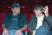 Regisseur Marc Rothemund und Heinz Badewitz, Festivalchef der Hofer Filmfestspiele (Foto: Martin Schmitz)